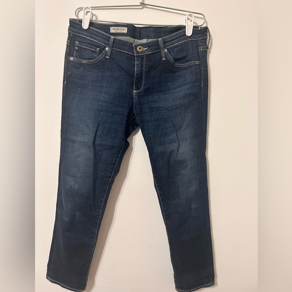 AG The Stilt Crop Cigarette Crop Jeans Size 28R
